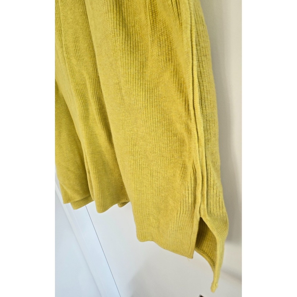 Mansted Sweater Cardigan Knit Button Up Mustard Yellow Old Money Quiet Luxury - Picture 7 of 16